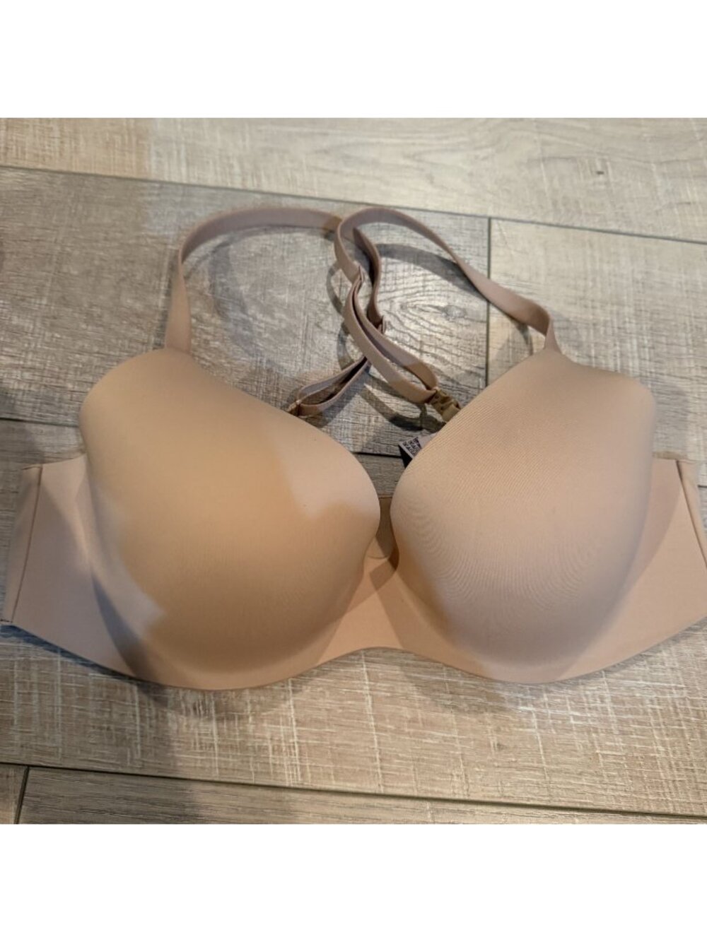 Victoria Secret Body By Victoria T Shirt Tan Padded 36C